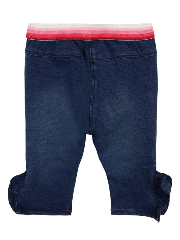 Girls Medium Blue Long Knitted Trouser image number 1